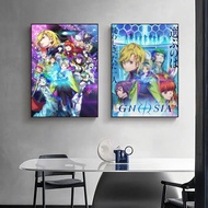 Poster Anime Gnosia Bercetak Kanvas Seni Dinding untuk Hiasan Bilik dan Ruang Tamu