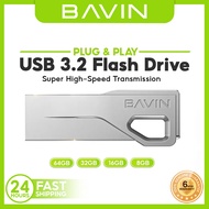BAVIN UF03 Premium Flash Drive USB 3.2 High-Speed Plug & Play w/ Fast Data Transfer (8GB to 64GB)