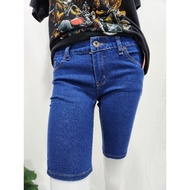 Very New No Tears. Stretch Denim Waist 28"-30" 3-4-Inch Jeans Shorts Second Hand