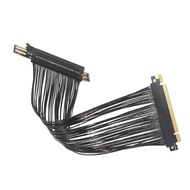 [Mian] XT-XINTE PCIE 4.0 X16กราฟิก GPU สายเคเบิลการ์ดต่อเติม90องศา PCI-E Gen4สายสีดำสำหรับการ์ดกราฟิ