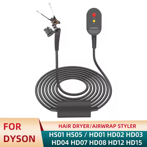 104" Power Cord for Dyson Airwrap HS01 HS05 & Supersonic HD01, HD02, HD03, HD04,HD07,HD15 with Conve