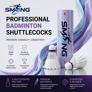SMONG 3pcs Badminton Shuttlecock Training Feather Resistance Shuttlecock High quality feather