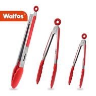 WALFOS Food Grade Silicone Food Tongs Grill Clip Cooking Tools