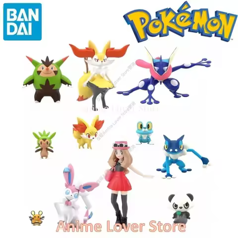 Bandai Original Scale World POKEMON Kalos Region Greninja Froakie Pancham Fennekin Chespin Dedenne S