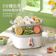 包送貨 -多功能電蒸爐 雙層大容量 自動斷電保護 電蒸爐｜電蒸籠｜早餐蒸機｜蒸氣鍋｜【白色】 DZL-302英規雙層