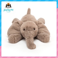 Jellycat Gajah Smudge, Mainan Sumbat, Persahabatan Menenangkan, Anak Patung Anak Patung,100% Origina