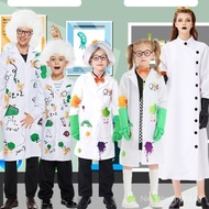 cos Frankenstein Male and Female Children Crazy Scientist Adult Kindergarten Role Play Halloween Cos
