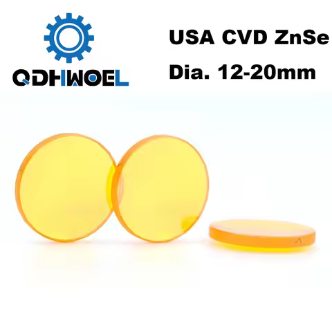 USA CVD ZnSe Co2 Laser Lens DIA 12 15 18 19.05 20 FL 38.1 50.8 63.5 76.2 101.6 127mm Focus for Laser