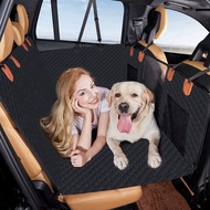 【BBI】-For Dogs Car Seat Cover with Hard Bottom Car Back Seat Extender Pet Backseat Cover Waterproof