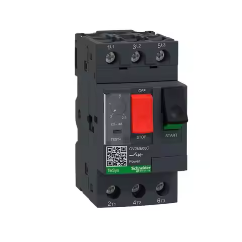 Schneider Black Motor Circuit Breaker Switch Button GV2ME01C/02C/03C/04C/05C/06C/07C/08C/10C/14C/16C