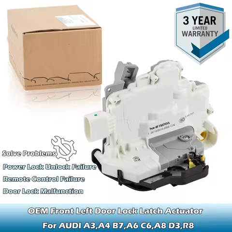 OEM Front Left Door Lock Latch Actuator 4F1837015,4F1837015A,4F1837015F,8E1837015AA For AUDI A3,A4 B