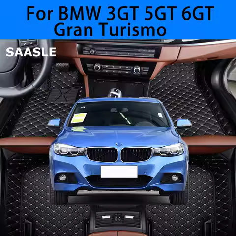 SAASLE Custom Car Floor Mats For BMW 3GT 5GT 6GT Gran Turismo F34 F07 G32 2013-2024 Years Auto Carpe