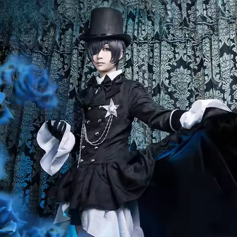 Cosplay Anime Black Butler Cosplay Ciel Phantomhive Cosplay Cotume Kuroshitsuji Costume Halloween Wo