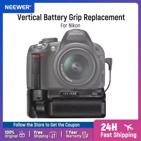 Neewer Professional Vertical Battery Grip Replacement for Nikon D3100/D3200/D3300/D5300 SLR Digital 