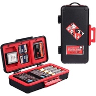 LENSGO D950 Camera Memory Card Case Hard Protector Case Water-Resistant for AA Battery CF / SD Cards