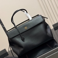 C/New model genuine leather gold buckle tote handbag, briefcase, large capacity airport bag, versati