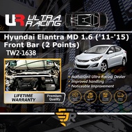 Ultra Racing Safety Bar Hyundai Elantra MD Front Strut Bar Engine Bar 2 Points Car Suspension Parts 