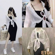 (Ready stock) One Set 2pcs Cardigan+Dress  Vietnam Clothes