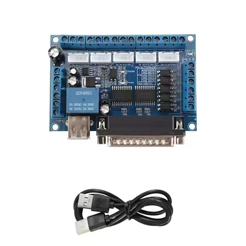 A01F-Interface Board MACH3 Interface Board CNC 5 Axis With Optocoupler Adapter Stepper Motor Driver 