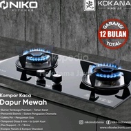 ZL kompor gas tanam Niko Kokana Black 2.0 model Rinnai Modena Quantum