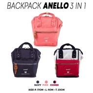 Backpack Anello Cross Bottle 3way Bag Small 3in1 943/Small Backpack/Anelo/Sling bags