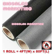 1 Roll Fiberglass Netting Insect Screen Mosquito Fiber Net Mosquito Mesh (Black)