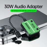 PLEXTONE GS1 iP TypeC Audio + Charge  Fast Charge Headphone Connector 3-in-1 Mobile Phone Sound Card