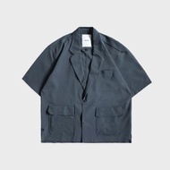 DYCTEAM - See-through panel Pocket Short Sleeve Shirt