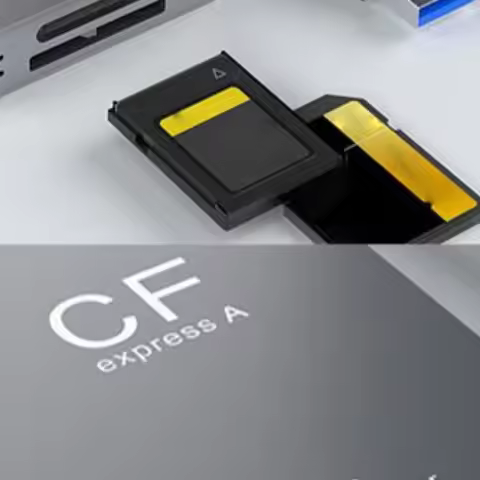 2 in 1 CFexpress Type A SD Card Reader CFexpress Reader Dual-Slot Portable CF Express Reader with US