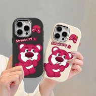 Happy Funny Strawberry bear Case for REALME 11X 12X 11 9 RPO 8 Q3I K9S Q3S Q3T 9SE V20 GT3 C55 C20 C