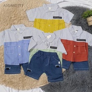 KEMEJA Children's Shirt and Jeans Set, Premium Material, Comfortable to Wear, Children's Outfit with