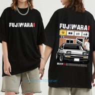 Upd F169 Anime Initial D Drift AE86 Racing Car T Shirt Takumi Fujiwara R34 Skyline GTR JDM T-shirt V