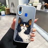 Case For VIVO Y91 Y91i Y93 Y95 Y91s Y90 Y1s Transparent Protective Cover Funny Cat Pattern Mobile Ph