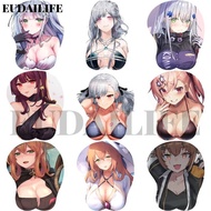 Girls Frontline Springfield HK416 3D Hand Wrist Rest Mouse Pad Mousepad Silicone Breast Oppai Soft M