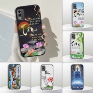 Nokia C32 case with calligraphy, meaning, landscape