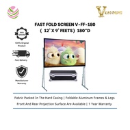 Venova Fast Fold Projector Screen 180"D (9’ x 12') V-FF-180