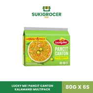 Lucky Me! Pancit Canton Kalamansi Multipack 80G x 6s