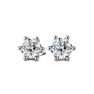 Jubilee Diamond ต่างหูเพชร Signature 6-Prong-Diamond Stud Earrings เพชรแท้
