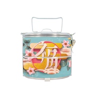 BDARI Stainless Steel Tiffin Carrier 2-Tier Food Container (10cm) [Free Add Name] Mangkuk Tingkat