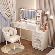 huangleis0.sg huangleis0.sg Dressing Table Bedroom Storage Cabinet Small Apartment Cream Style Dress