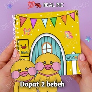 buku paperduck boneka bebek kertas viral paper house duck busy book