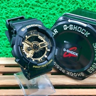 jam g shock murah jam tangan perempuan CAS G shock GA Black Gold  , Jam tangan Lelaki Free box Gshoc