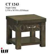 Innovest Wood - Solid Wood Top Night Table