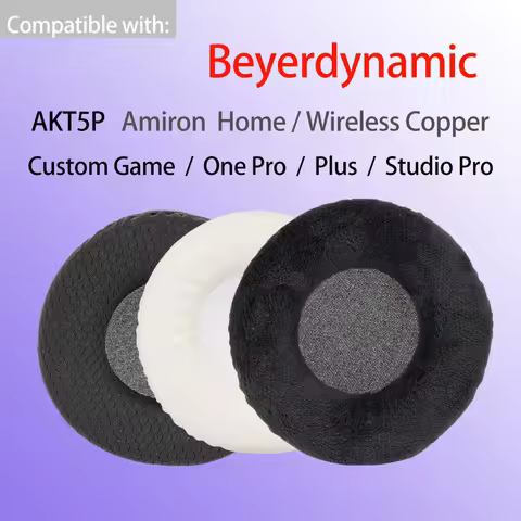 AKT5P Earpads for Beyerdynamic Custom Studio / One Pro Plus Game Headphones Amiron Home Wireless Cop