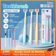 💕Kids /Adult Three Sided Soft Hair Tooth Toothbrush Ultra Fine Toothbrush Oral Care Safety 3 Brush O