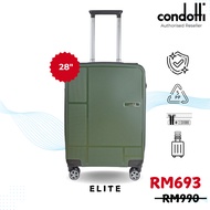 Condotti Elite (28") PP Hard Case Flip Top Unbreakable Luggage with TSA Lock and Security Zipper C-F