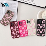 Fashion Pink Bow Heart Ribbon Scattered Phone Casing For VIVO Y11 2019 Y15 Y12 Y12i Y17 Y3s 2020 VIV
