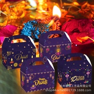 NEW 2023 Diwali Gift Boxes Deepavali Candy Handheld Paper Box Party Gift Wrapppers