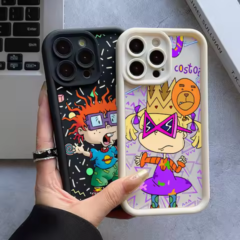 Funny Cartoon R-Rugrat Phone Case for Oppo Reno 14 13 12 11 F 10 Pro Plus A78 A60 A58 A38 A17 F29 A5