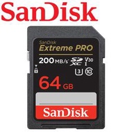 【公司貨】SanDisk 64GB 128G 256GB Extreme Pro SD SDXC V30 U3 記憶卡
